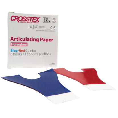 Артикуляционная бумага Crosstex- подкова 6 шт. х 12 листов/ Crosstex