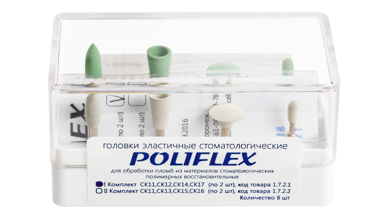 Головки эластичные Poliflex , 1 шт  на угловой нак./Целит