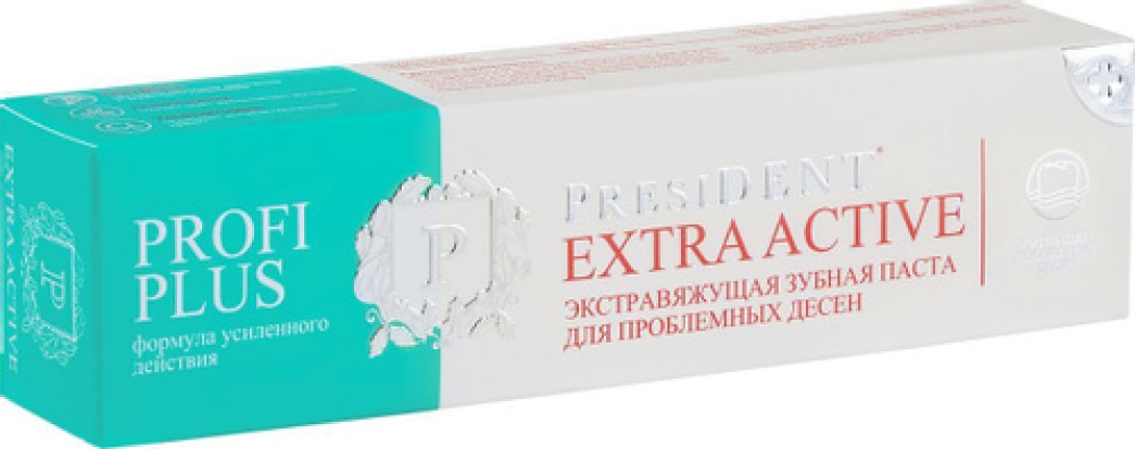 Зубная паста  PRESIDENT PROFI PLUS Extra Active , 30мл