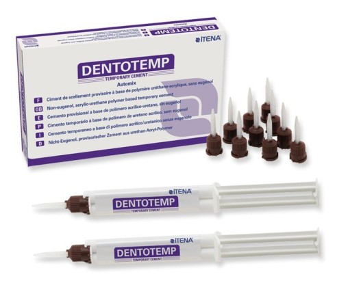 ДентоТемп DentoTemp -временный цемент для фиксации зубный коронок, мостов, ITENA