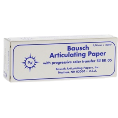 Артикуляционная бумага Bausch ВК 05 синяя  (300 шт. 200 мкм) / Bausch