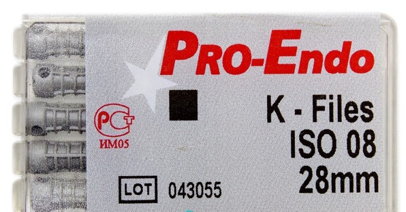 К-Файл / K-Files - Pro-Endo №08, 28мм, (6шт), VDW / Германия