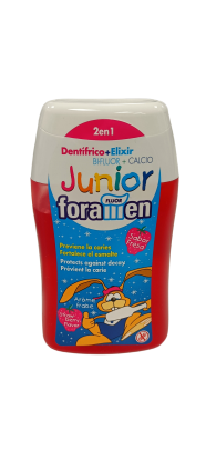 Foramen JUNIOR 2в1 - зубная паста со вкусом клубники, комплет по уходу за полостью рта (100мл), FORAMEN / Испания