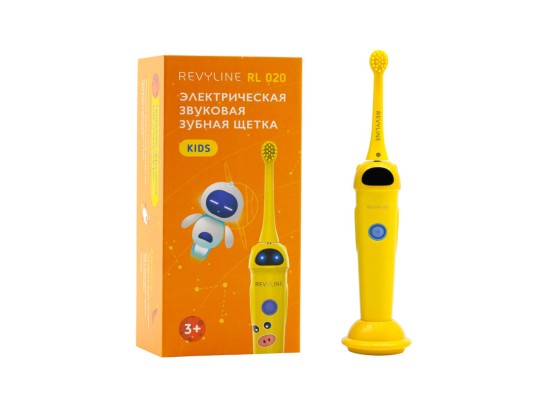 Зубная щетка Электрическая Звуковая Revyline KIDS RL 020 Yellow